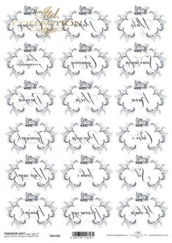 .трансферная бумага для декупажа T4039