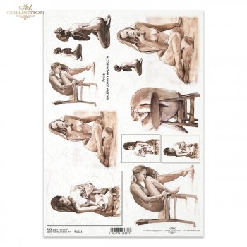 Reispapier für Serviettentechnik und Decoupage R1221