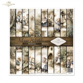 Set von Papieren für Scrapbooking SLS-105 Mouse World - Spring Days