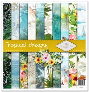 Set von Papieren für Scrapbooking SLS-010 ''Tropische Träume''