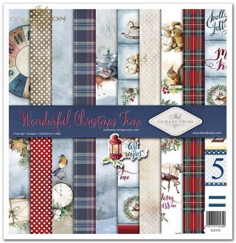 Set von Papieren für Scrapbooking SLS-018 ''Wunderbare Weihnachtszeit''