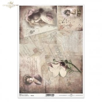 Reispapier für Serviettentechnik und Decoupage R1121