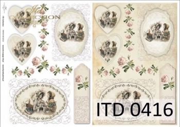 Decoupage paper ITD D0416M