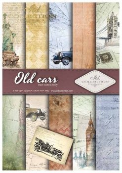 Scrapbooking papers SCRAP-010 ''Old cars''
