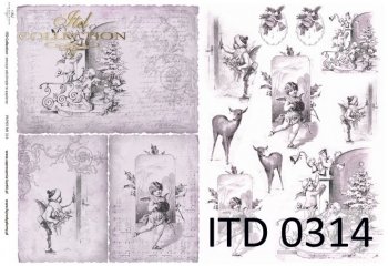 Decoupage paper ITD D0314