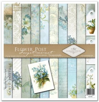 Scrapbooking papers SLS-045 ''Flower Post - Forget-me-not''