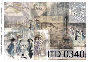 Decoupage paper ITD D0340M