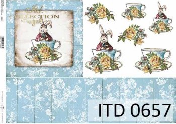 Decoupage paper ITD D0657