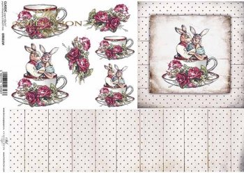 Decoupage paper ITD D0661M