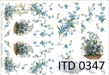 Decoupage paper ITD D0347