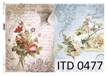 Decoupage paper ITD D0477