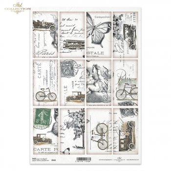 Papel de arroz para decoupage R0543