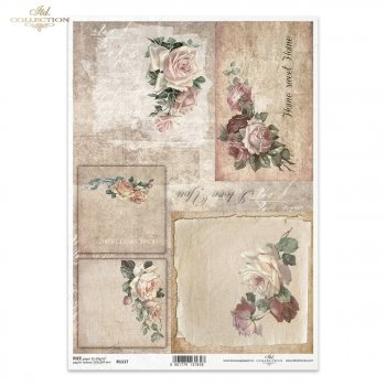 Papel de arroz para decoupage R1117