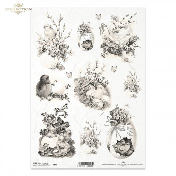 Papel de arroz para decoupage R0668