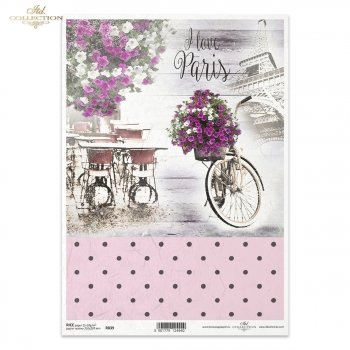 Papel de arroz para decoupage R0839