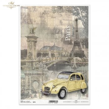 Papel de arroz para decoupage R0876