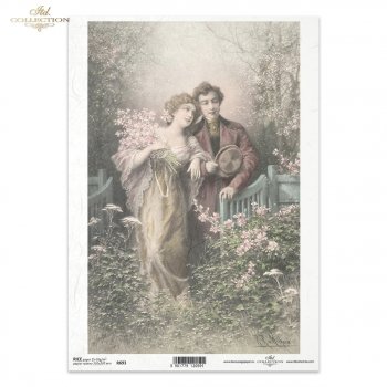 Papel de arroz para decoupage R0693