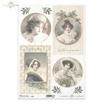 Papel de arroz para decoupage R0608