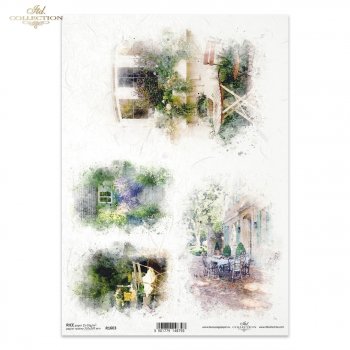 Papel de arroz para decoupage R1603