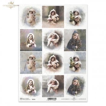 Papel de arroz para decoupage R2264