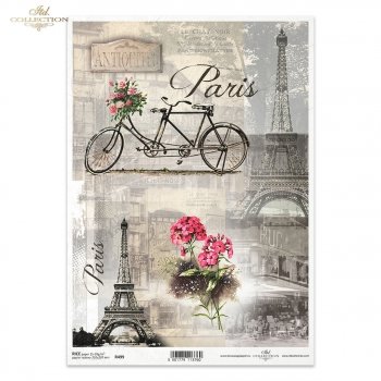 Papel de arroz para decoupage R0499
