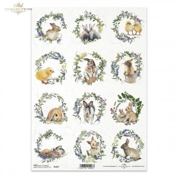 Papel de arroz para decoupage R1827