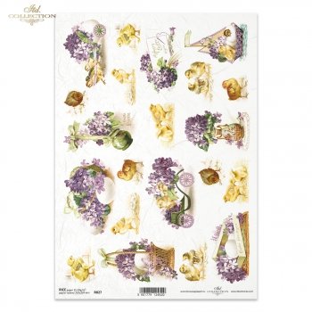 Papel de arroz para decoupage R0827
