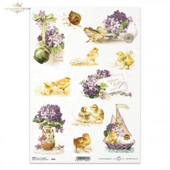 Papel de arroz para decoupage R0826