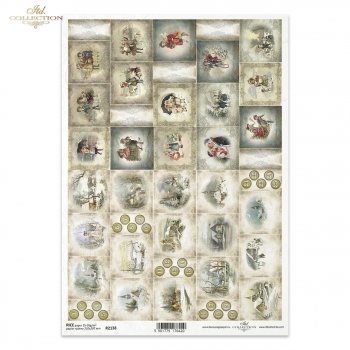 Papel de arroz para decoupage R2138