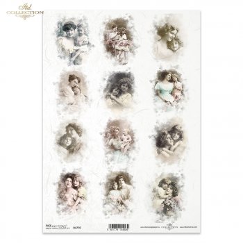 Papel de arroz para decoupage R1770