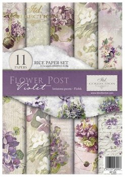 Zestaw kreatywny (HS code 48021000) RP035 Flower Post - Violet