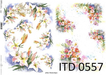 Papier decoupage (HS code 48025700) D0557