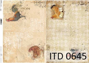 Papier decoupage (HS code 48025700) D0645