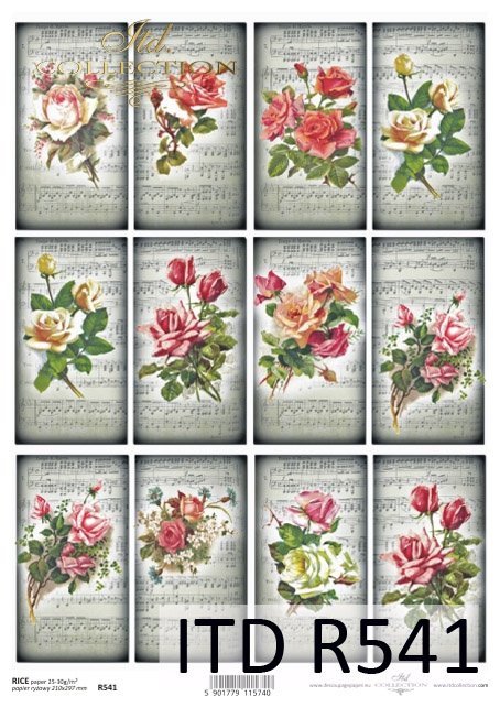 retro, vintage, kwiat, kwiaty, kwiatek, kwiatki, listki, liście, płatki kwiatów, róża, róże, róży, tagi, R541