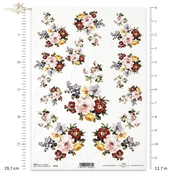  papier-ryżowy-decoupage-łąka-ogród-lato-bukiet-kwiaty-R0162