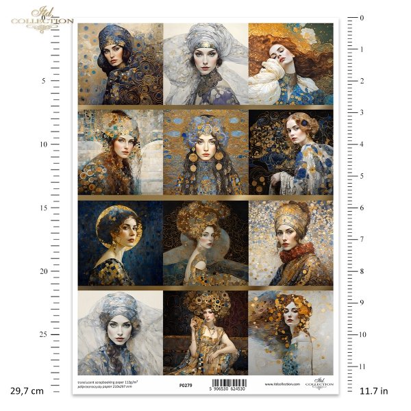 kobiety, złoto, dekoracyjne wzory, mozaiki, motywy secesyjne, kobiety*women, gold, decorative patterns, mosaics, Art Nouveau motifs, women*Frauen, Gold, dekorative Muster, Mosaike, Jugendstilmotive, Frauen