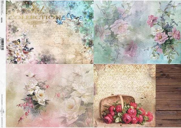 fondos de papel decoupage, fondos de escritorio, flores, pájaros*Decoupage Papier Hintergründe, Tapeten, Blumen, Vögel*декупаж фон, обои, цветы, птицы