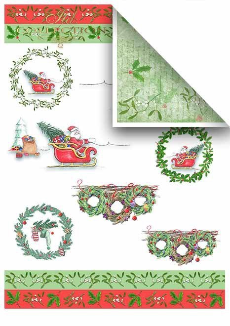 Scrapbooking papeles en juegos - juguetes de navidad * Скрапбукинг бумаги в наборах - Рождественские игрушки