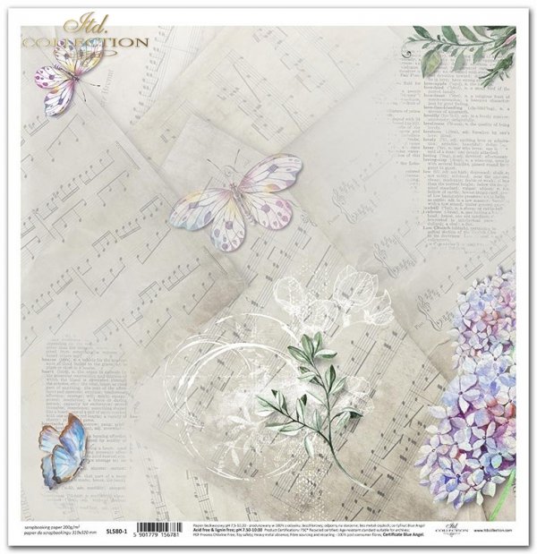 motyle, kwiat bzu, nuty*butterflies, lilac flowers, music*Schmetterlinge, lila Blumen, Musik*mariposas, flores de color lila, música