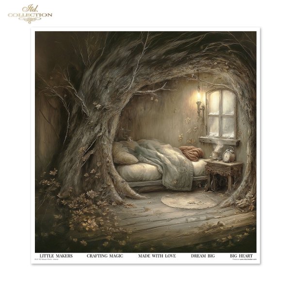 Set von Papieren für Scrapbooking SLS-102 Mouse World - Interior