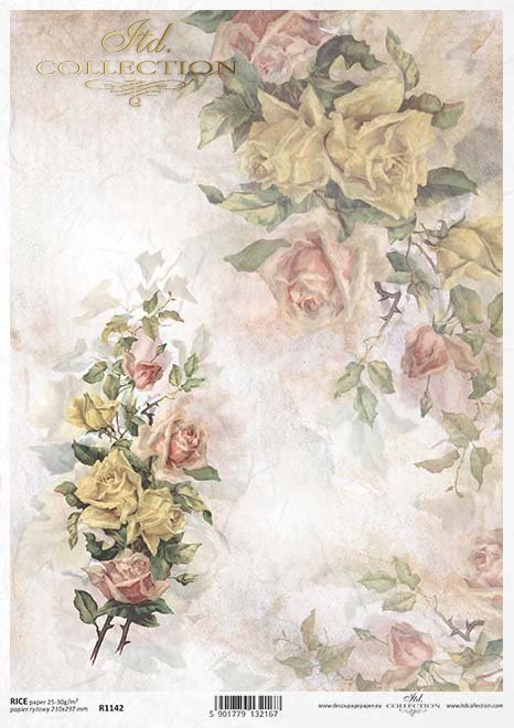 flores de papel decoupage, rosas*decoupage papírové květiny, růže*decoupage Papierblumen , Rosen