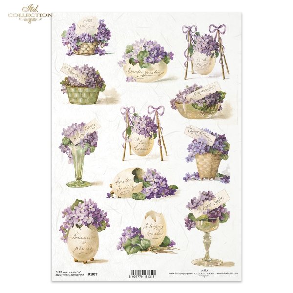 Wielkanoc, wiosna, Happy Easter, Easter Greeting, jajka, kosz, wazon, bukiet, fiołek, fiołki, wielkanocny kwiat, wiosenne, wiosenny, spring, Easter eggs, flower basket, vase, bouquet, violets, Easter flowers, spring flower, Ostern