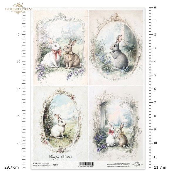 Reispapier für Serviettentechnik und Decoupage R2569