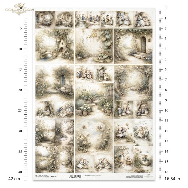 Sielanka, akwarela, natura, las, łąka, kwiaty polne*Idyllic, watercolor, nature, forest, meadow, wildflowers