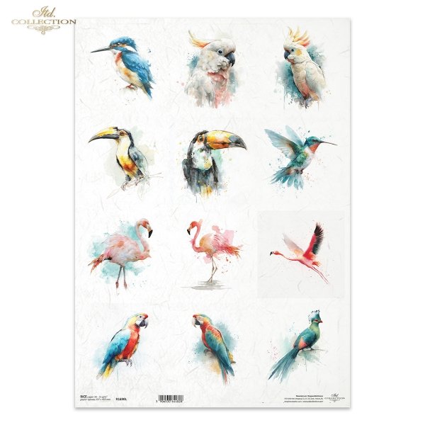 Reispapier A3 für Decoupage R1690L