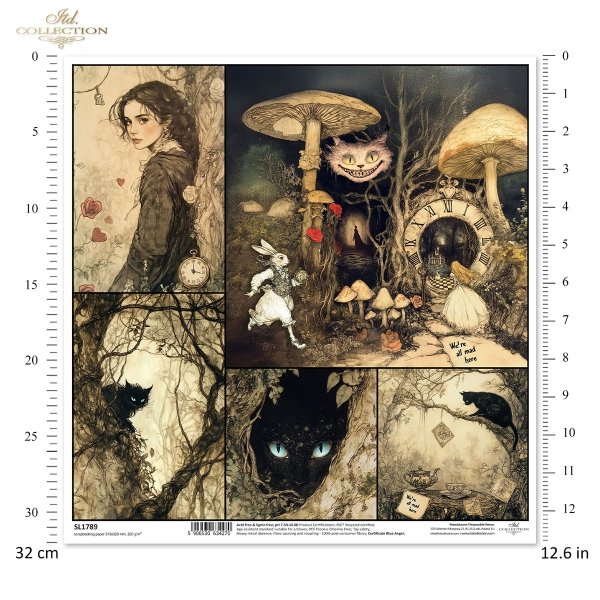 Papier für Scrapbooking SL1789