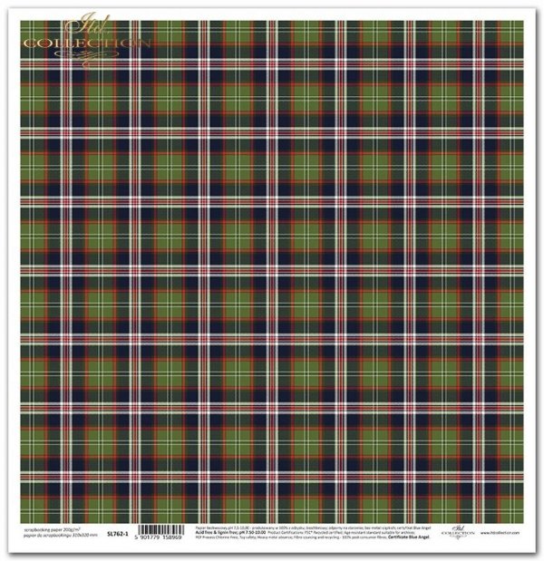 Seria W szkockim stylu - szkocka krata, krateczka, tło, baza, granatowo-zielono-czerwono-biała kratka* Series - Scottish Style - Scottish grating, grid, background, base, dark blue, green, red and white grid 