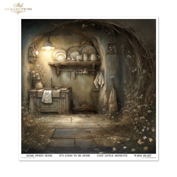 Set von Papieren für Scrapbooking SLS-102 Mouse World - Interior