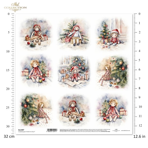Papier für Scrapbooking SL1597