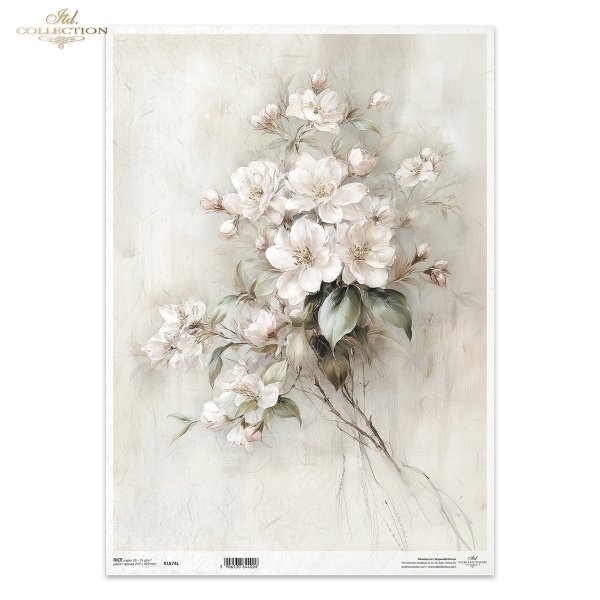 Reispapier A3 für Decoupage R1674L